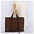 Hermès HERMES Her Line MM Hand Bag Canvas Brown Silver Auth 207690A Braun Silber - Ansicht 22