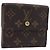 LOUIS VUITTON Porte Monnaie Bier Cartes Crdit Wallet M61652 LV Auth 205447A Monogramma