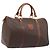 Céline Borsa Boston CELINE Macadam Canvas PVC Pelle Marrone Oro Auth 205213V D'oro