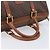 Céline Borsa Boston CELINE Macadam Canvas PVC Pelle Marrone Oro Auth 205213V D'oro - vista 8