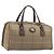 Bolsa Boston Burberrys Nova Check Canvas Beige Gold Auth ep15916 Bege Dourado