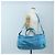 Borsa Balenciaga Classic Squash Bag in pelle 2way Blu Argento 285698 Auth BA16025M - vista 31
