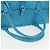 Borsa Balenciaga Classic Squash Bag in pelle 2way Blu Argento 285698 Auth BA16025M - vista 7