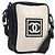 Borsa a tracolla CHANEL Sports Line Canvas Ivory CC Auth 206799A