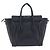 Céline CELINE Luggage Mini Shopper Hand Bag Leather Black Gold Auth 205325 Preto Dourado - vista 2