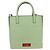 Sac à main Valentino en cuir 2way Vert Or Auth 206792A Doré - vue 2