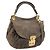 Bolsa de Mão Miu Miu Matelassé em Couro 2way Cinza Tom Dourado Auth 167729A Marrom