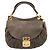 Bolsa de Mão Miu Miu Matelassé em Couro 2way Cinza Tom Dourado Auth 167729A Marrom - vista 13