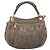 Bolsa de Mão Miu Miu Matelassé em Couro 2way Cinza Tom Dourado Auth 167729A Marrom - vista 2