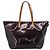Bolso Tote LOUIS VUITTON Monogram Vernis Bellevue GM Amarante M93589 Auth ka6486 Burdeos - vista 2
