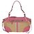 Borsa a tracolla PRADA in rafia Beige Pink Silver Auth am12710V Argento Rosa - vista 13