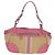 Borsa a tracolla PRADA in rafia Beige Pink Silver Auth am12710V Argento Rosa - vista 2