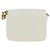 CHANEL Matelasse Chain Shoulder Pouch Lamb Skin Gold White CC Auth 206352SAM Bianco D'oro - vista 2