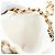 CHANEL Matelasse Chain Shoulder Pouch Lamb Skin Gold White CC Auth 206352SAM Bianco D'oro - vista 25