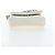 CHANEL Matelasse Chain Shoulder Pouch Lamb Skin Gold White CC Auth 206352SAM Bianco D'oro - vista 5