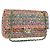 Borsa a tracolla CHANEL Chain Matelasse 25 in tweed Multicolor Gold CC Auth 167778SM