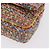 Borsa a tracolla CHANEL Chain Matelasse 25 in tweed Multicolor Gold CC Auth 167778SM - vista 16