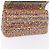 Borsa a tracolla CHANEL Chain Matelasse 25 in tweed Multicolor Gold CC Auth 167778SM - vista 22