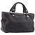 Céline Sac à main CELINE Boogie Bag en cuir marron argent Auth BA16097 Argenté