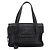 Bolso Tote PRADA de cuero negro plata Auth BA16052A - vista 13