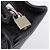 Bolso Tote PRADA de cuero negro plata Auth BA16052A - vista 21