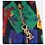 Autre Marque Sac à main Saint Laurent Nylon Multicolor Gold Tone Auth 207686A - vue 10