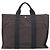 Hermès Bolso de mano HERMES Her Line MM Canvas Gris Plata Auth 206893 Castaño - vista 13