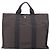 Hermès Bolso de mano HERMES Her Line MM Canvas Gris Plata Auth 206893 Castaño - vista 2
