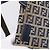 FENDI Zucchino Canvas Schultertasche Navy Silver Auth 207459 Silber Marineblau - Ansicht 19