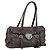 Bolso Tote PRADA Ready Lock de piel Nappa Gris Plata Auth am12760M Castaño