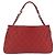 CHANEL Schultertasche mit Kette Kaviarleder Rot Silber CC Auth 202542V - Ansicht 2