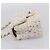 CHANEL Mini Matelasse 20 Single Flap Chain Bag Tweed White CC Auth BA15757SM Weiß Golden - Ansicht 3