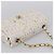 CHANEL Mini Matelasse 20 Single Flap Chain Bag Tweed White CC Auth BA15757SM Weiß Golden - Ansicht 6