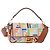 FENDI Zucca Canvas Mamma Baguette Schultertasche 2way Multicolor Gold Auth 204491V Mehrfarben Golden