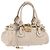 Chloé Chloe Paddington Handtasche aus Leder Ivory Gold Silver Auth am12724V Silber Golden Roh