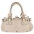 Chloé Chloe Paddington Handtasche aus Leder Ivory Gold Silver Auth am12724V Silber Golden Roh - Ansicht 3