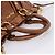 Borsa a mano Miu Miu con fiocco laterale in pelle 2way Brown Gold RT0383 Auth am12737M Marrone D'oro - vista 7