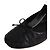 Bailarinas Miu Miu de piel negra Negro - vue 4