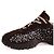 Miu Miu Sneakers in tessuto tecnico ricamato bubble marrone - vista 4