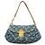 Borsa a tracolla Mini Pleaty in denim Monogram Louis Vuitton Blu
