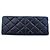 Chanel Matelassé Schultertasche mit Kette Marineblau - Ansicht 3