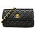 Timeless Borsa a tracolla con catena Chanel Matelassé Nero