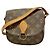 Borsa a tracolla Louis Vuitton Monogram Mini Saint Cloud Marrone