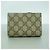 Portafoglio bi-fold Gucci GG Marmont Supreme Marrone Verde - vista 5