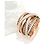 Autre Marque Multiband Crossover Ring Roségold 750/18K Diamant Pavé Gr. 56 Massiv Luxus Golden - Ansicht 5