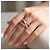 Autre Marque Multiband Crossover Ring Roségold 750/18K Diamant Pavé Gr. 56 Massiv Luxus Golden - Ansicht 7