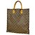 Louis Vuitton Monogram Sac Plat Tote Bag Braun