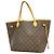 Borsa Tote Louis Vuitton Monogram Neverfull MM Marrone