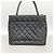 Borsa Tote Chanel in pelle di vitello martellata nera Nero - vista 10
