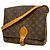 Borsa a tracolla Louis Vuitton Monogram Cartouchiere GM Marrone